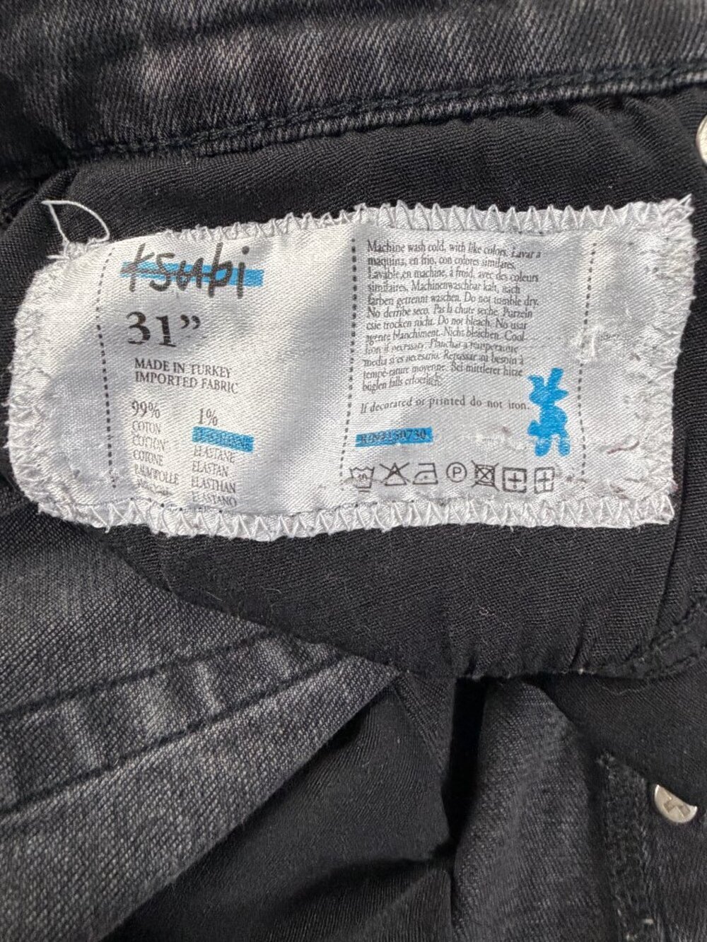 Ksubi Chitch Boneyard Black Slim Fit Distressed Jeans - Men's Size 31 - VGUC - Picture 13 of 16